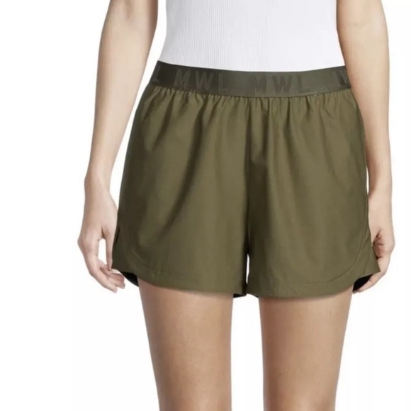Madewell MWL Always Pull On Twill Pockets Comfy Everyday Green Shorts Olive Grn - Picture 1 of 10